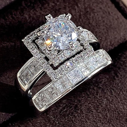 Cathedral Duo Ring Set