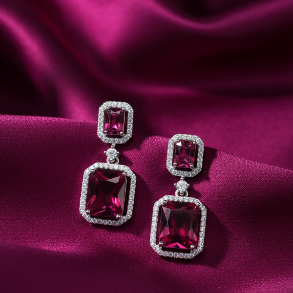 Crimson Luxe Earrings