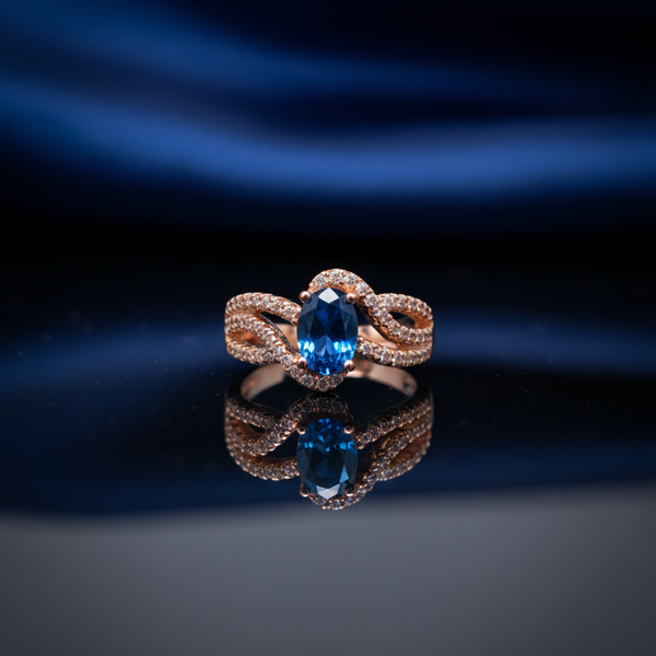 Azure Bloom Ring