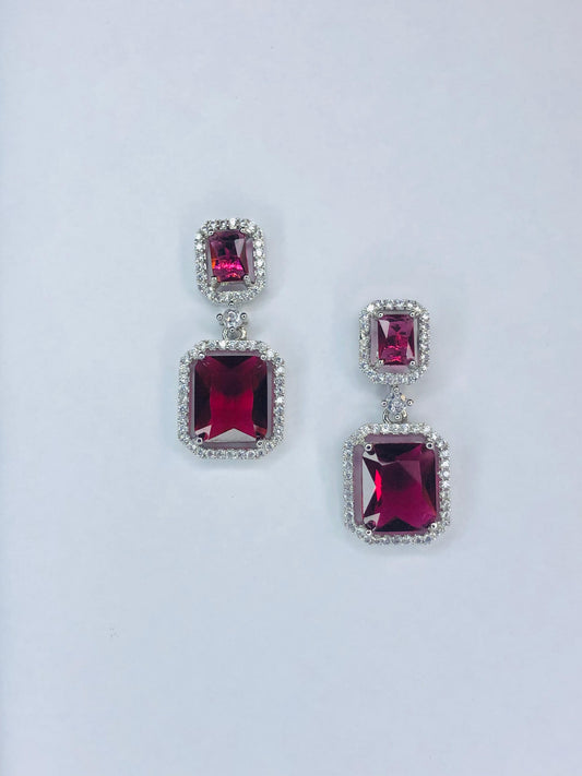 Crimson Luxe Earrings