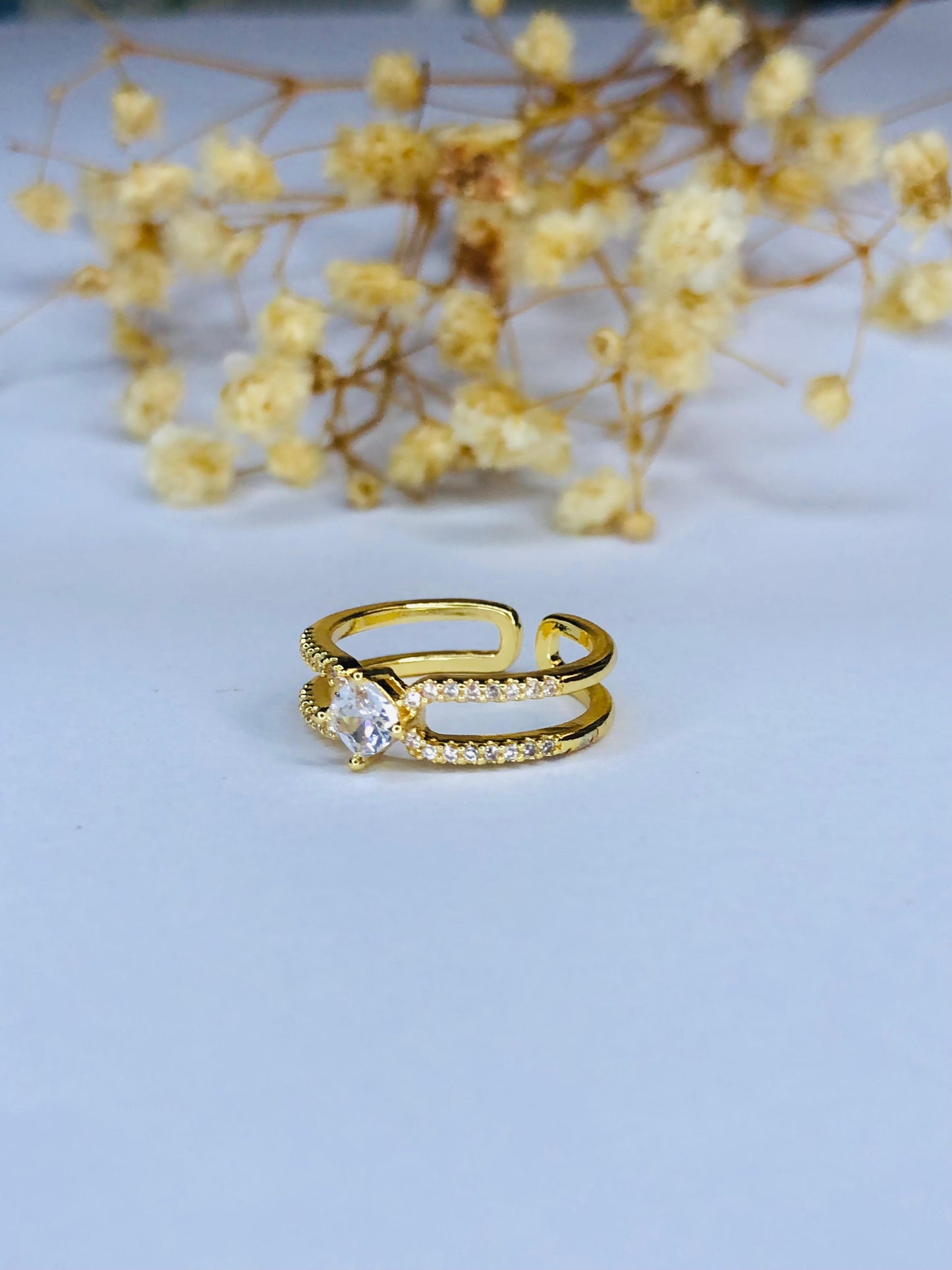 Golden Halo Ring