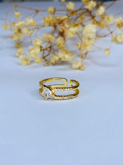 Golden Halo Ring