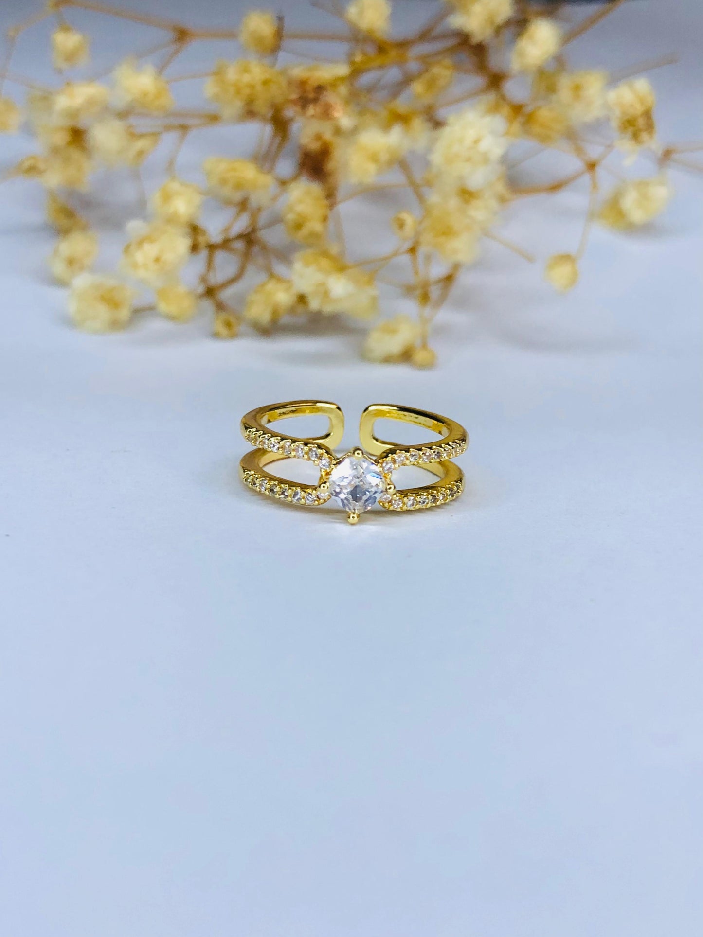 Golden Halo Ring