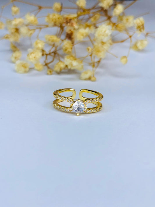 Golden Halo Ring
