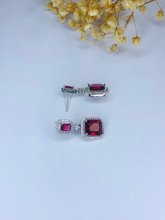 Crimson Luxe Earrings